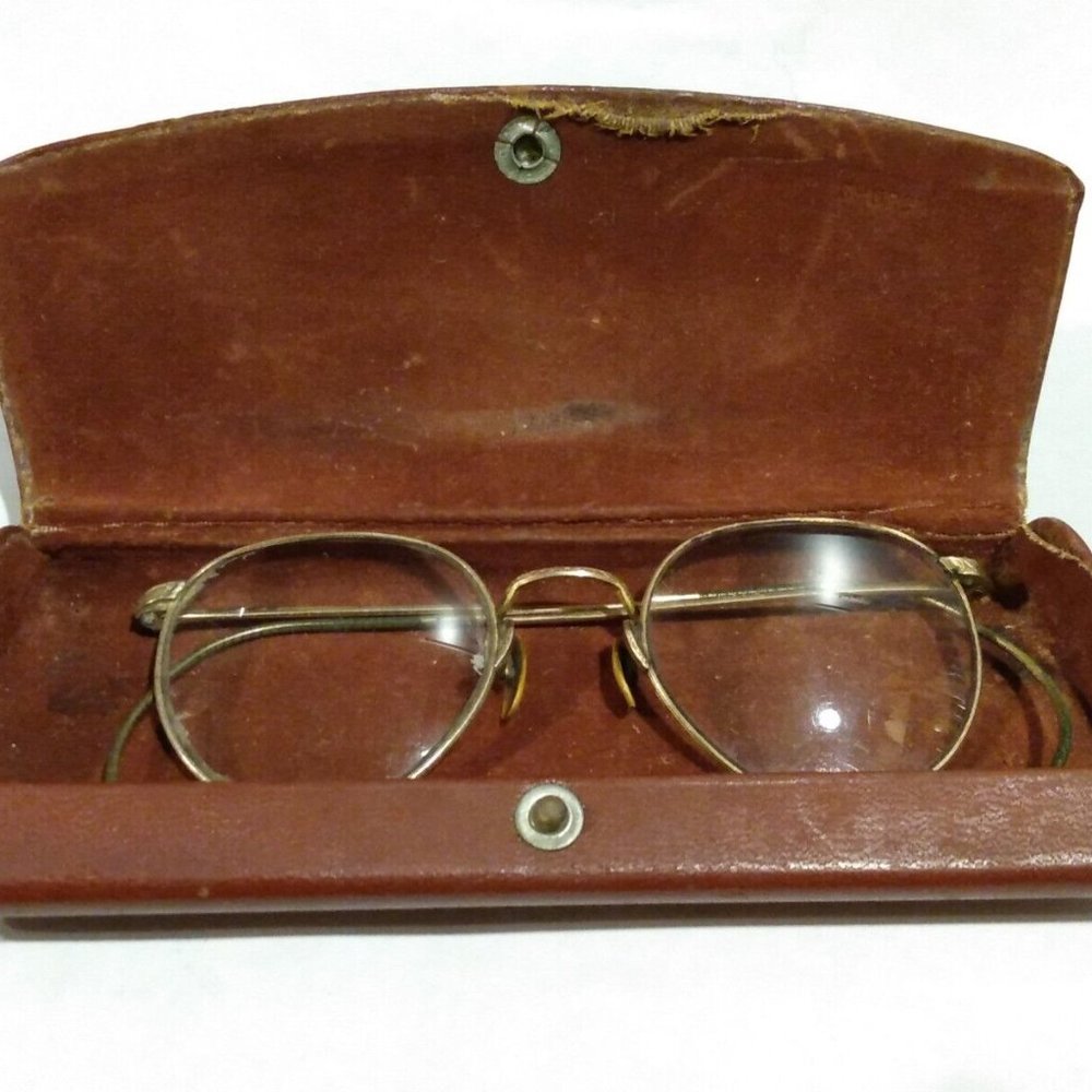 Vintage AO Ful Vue 1/10 12K GF Eye Glasses Gold Filled Wire Rimmed